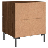Bedside Cabinets 2 pcs Brown Oak 40x35x47.5 cm Engineered Wood 827323