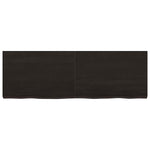 Bathroom Countertop Dark Brown 120x40x cm Treated Solid Wood 3156235