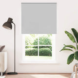 Roller Blind Blackout Light Grey 130x210 cm Fabric Width 126.6 cm Polyester 4011446