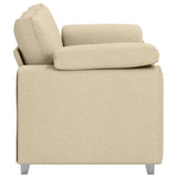 Sofa Cream 160 x 77 x 82 cm Fabric 4105224