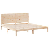 Extra Long Bed Frame without Mattress 200x220 cm Solid Wood 3309319