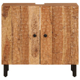2 Piece Bathroom Cabinet Set Solid Wood Acacia 3206297