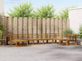 Outdoor Sofa Set 8 pcs Natural Solid Acacia Wood 3366822
