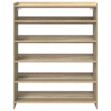 Shoe Rack Sonoma Oak 80x25x100 cm Engineered Wood 859898