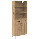 Highboard with Drawer 2 pcs Artisan Oak Engineered Wood 3415947