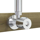 Outdoor Shower 225 cm Impregnated Pine Wood and Stainless Steel 886351