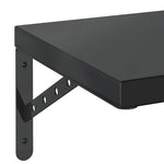 Wall Shelves 2 pcs 100x30 cm Black Stainless Steel 3214512