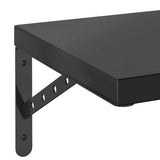 Wall Shelves 2 pcs 100x30 cm Black Stainless Steel 3214512
