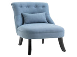 Fabric Single Sofa Dining Chair Tub Chair Upholstered W/ Pillow Solid Wood Leg Home Living Room T3398P328129