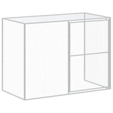 Dog House with Run Anthracite 214x1273x181 cm Galvanised Steel 3189136
