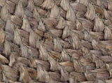 Handmade Rug Jute Round 90 cm Grey 133662