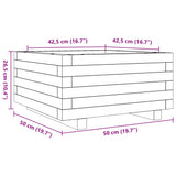 Garden Planter 50x50x26.5 cm Impregnated Wood Pine 847297