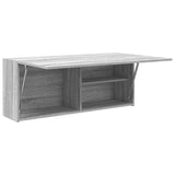 Bathroom Wall Cabinet Grey Sonoma 100x25x40 cm Engineered Wood 860108