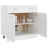 Drawer Bottom Cabinet Lyon White 80x46x81.5 cm Engineered Wood 801236