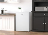 91 Litre Freestanding Under Counter Fridge Freezer, Small Fridge with Chiller Box, Adjustable T3398P340975