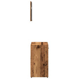 Bathroom Cabinet with Mirror Old Wood Engineered Wood 856042