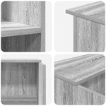 Reception Desk Grey Sonoma 100x50x103.5 cm Engineered Wood 3324165