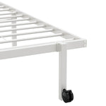 Bed Frame without Mattress Foldable White 80x200 cm Steel 4103965