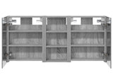 Bathroom Cabinet Set 3 pcs 80 x 10.5 x 50 cm Engineered wood 3403653