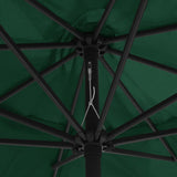 Garden Parasol with Metal Pole 390 cm Green 47379