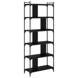 Bookcase Black oak 76 x 32 x 192 cm Engineered wood 882171