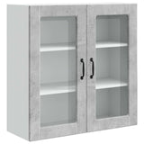Wall Glass Cabinet PORTO Concrete Grey 80 x 31 x 80 cm 885418