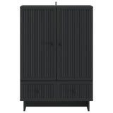 Sideboard Black 66 x 34.5 x 95 cm Engineered Wood 893976