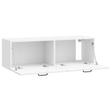Wall-Mounted TV Cabinet High Gloss White 98 x 31 x 30 cm 899409