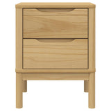 Bedside Cabinet FLORO Wax Brown 45x39x57 cm Solid Wood Pine 374002