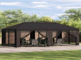 Gazebo Cover with Sidewalls Anthracite 600.5 x 300.5 cm 900437