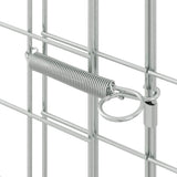 Rabbit Cage Silver 200 x 100 x 210 cm Galvanised Steel 42019241