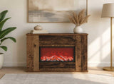 Electric Fireplace Old Wood 47 x 18 x 48 cm Engineered wood 8021069