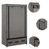 Wardrobe Grey 87x49x159 cm Fabric 282460