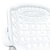 Garden Table Set 3 pcs White Cast Aluminium 3334726