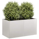 Planter 80x40x40 cm Stainless Steel 860672