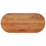 Table Top 110x50x3.8 cm Oval Solid Wood Acacia 370097