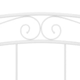 Bed Frame White Powder-coated metal Super King Durable 325004