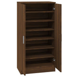 Shoe Cabinet Brown Oak 55x35x108 cm Engineered Wood 342670