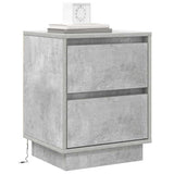 Bedside Cabinet Concrete Grey 39 x 34.5 x 50 cm Engineered wood 869616