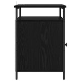 Bedside Cabinet 2 pcs Black Oak 40 x 42 x 60cm Engineered Wood 881811