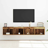 TV Cabinet Set 2 pcs Old wood 80 x 30 x 30 cm Engineered Wood 862201