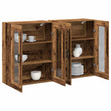 Wall Cabinets 2 pcs Old Wood 69.5 x 34 x 90 cm Engineered Wood 3334314