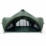 Tipi Tent with Roof Army green 6-Person Polyester and Steel 42028626