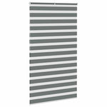 ZNTS Zebra Blind Dark Grey 120x200 cm Fabric Width 115.9 cm Polyester 4014161