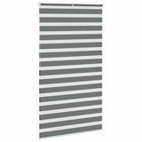 ZNTS Zebra Blind Dark Grey 120x200 cm Fabric Width 115.9 cm Polyester 4014161