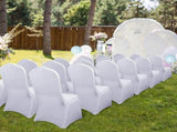 50PCS Stretch Spandex White Folding Chair Covers Gorgeous Formal Chairs NEWEST 83341656