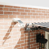 Automatic Retractable Awning with LEDs Anthracite&White 400x300 cm 3310233
