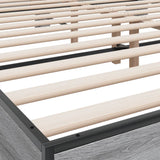 Bed Frame without Mattress Grey Sonoma 200x200 cm 3280175