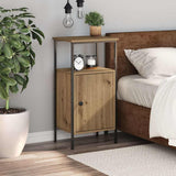 Bedside Cabinet Artisan Oak 41x31x80 cm Engineered Wood 857248