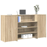 Reception Desk Sonoma Oak 200x50x103,5 cm Engineered Wood 3324180